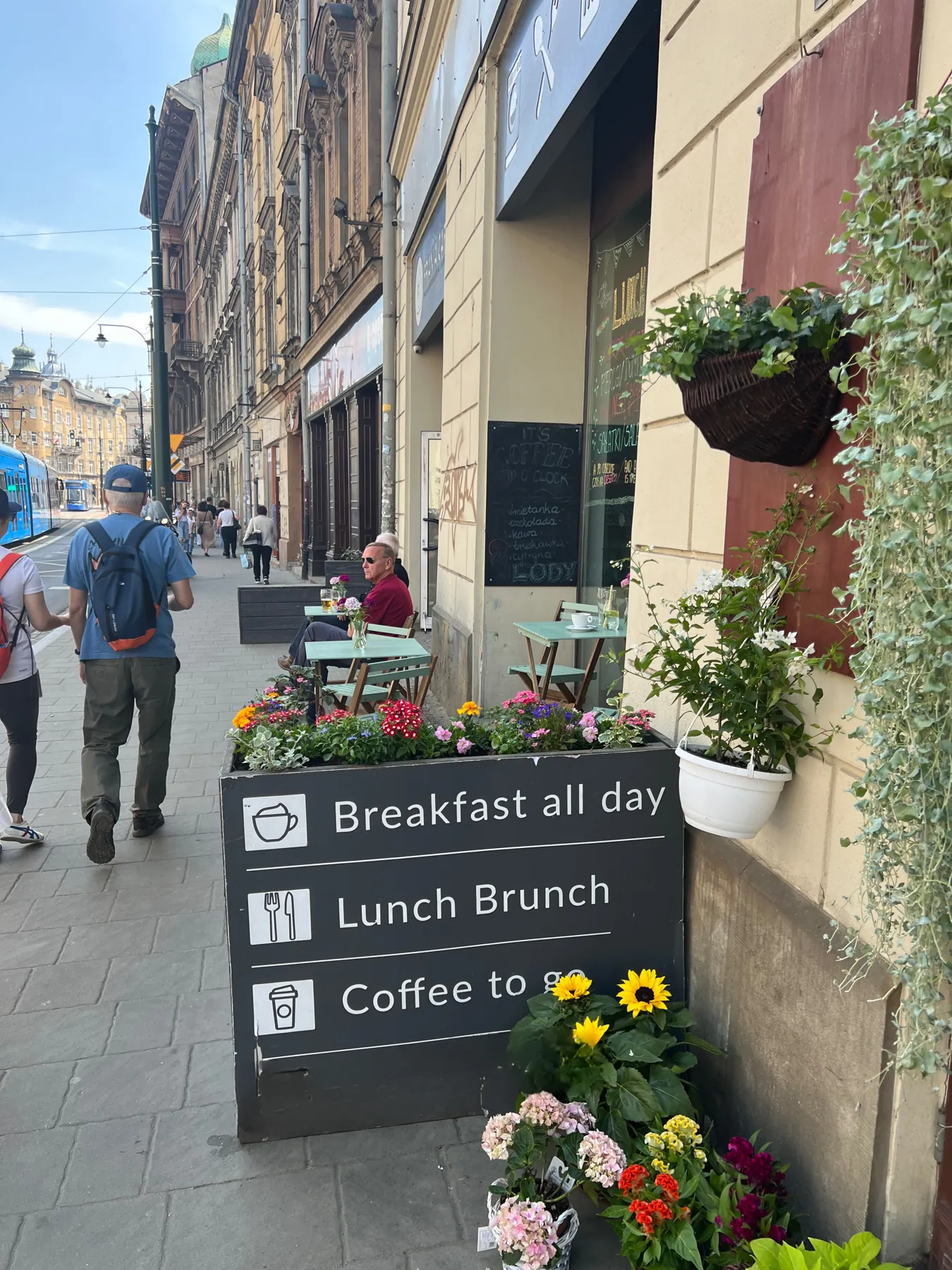 Wejście do Frania Cafe od ulicy Stradomskiej